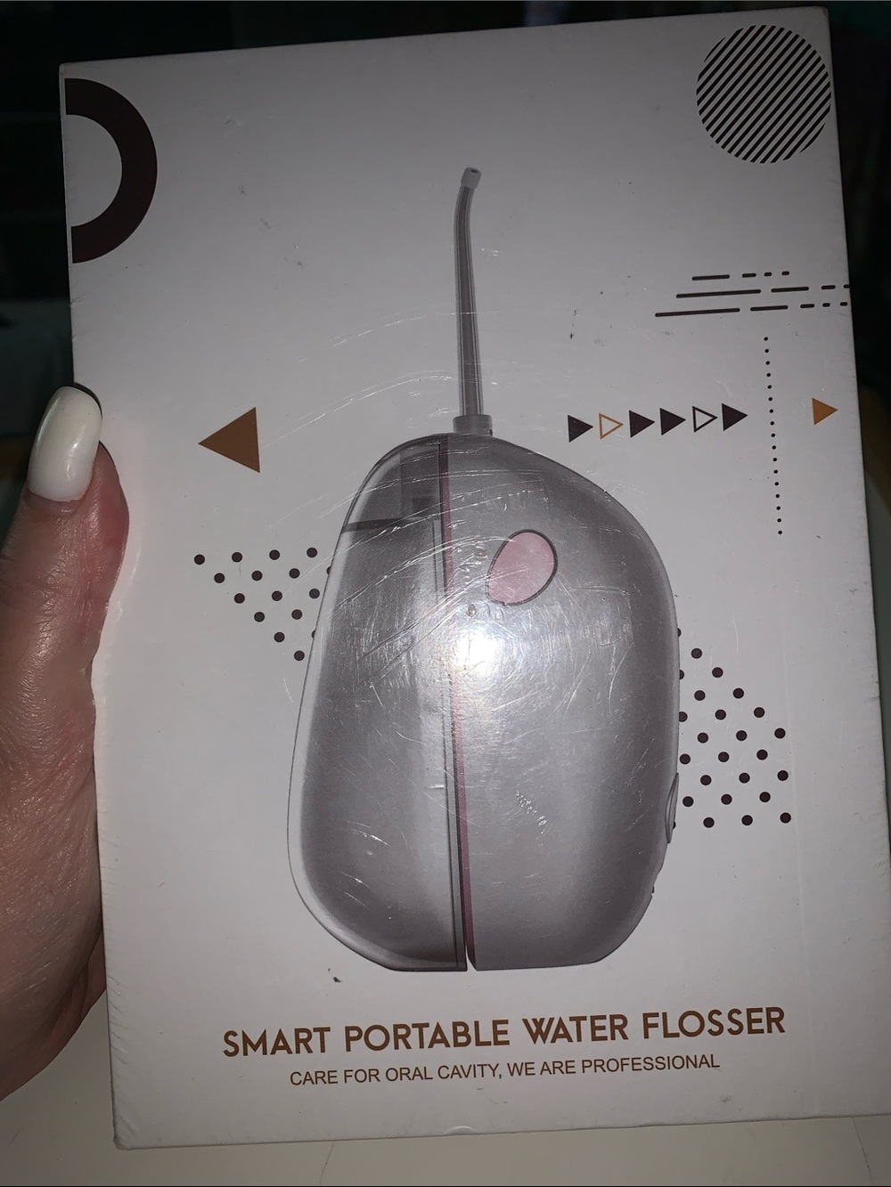 Portable Smart Water Flosser - Pink/White